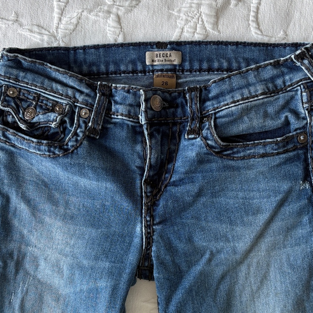 Becca TRUE RELIGION Women's Blue Jeans